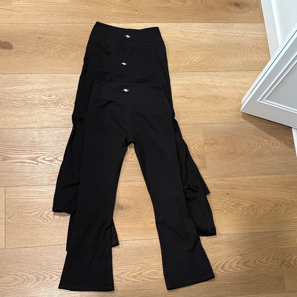 Athletic Works Black Flare Pants 3 pairs black